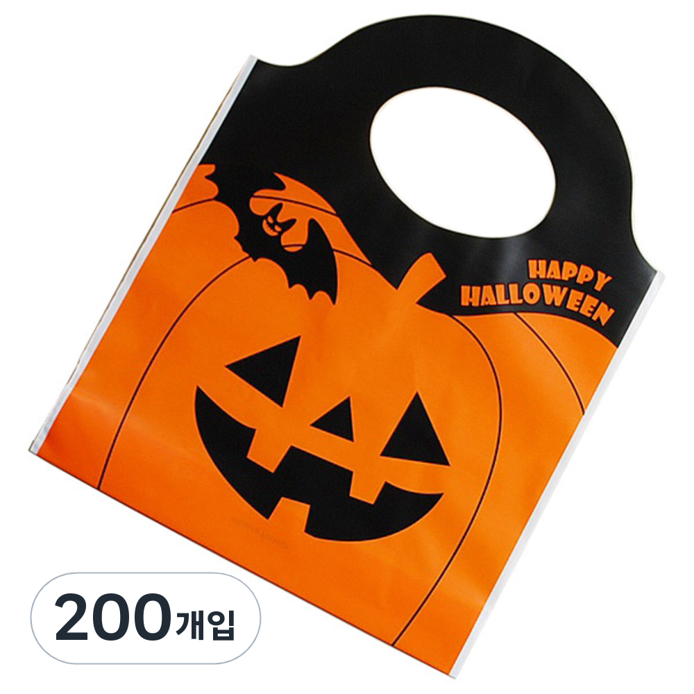 이홈베이킹 할로윈호박 손잡이형비닐백 15.5 x 19.5 cm, 혼합 색상, 200개입 35,560원
