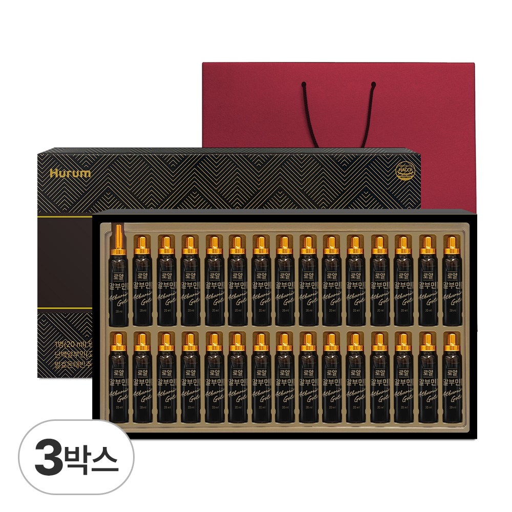 로얄 알부민 골드 마시는 알부민 프리미엄 단백질 2,000mg 식약처인증 알부민 HACCP, 90개, 20ml 113,000원