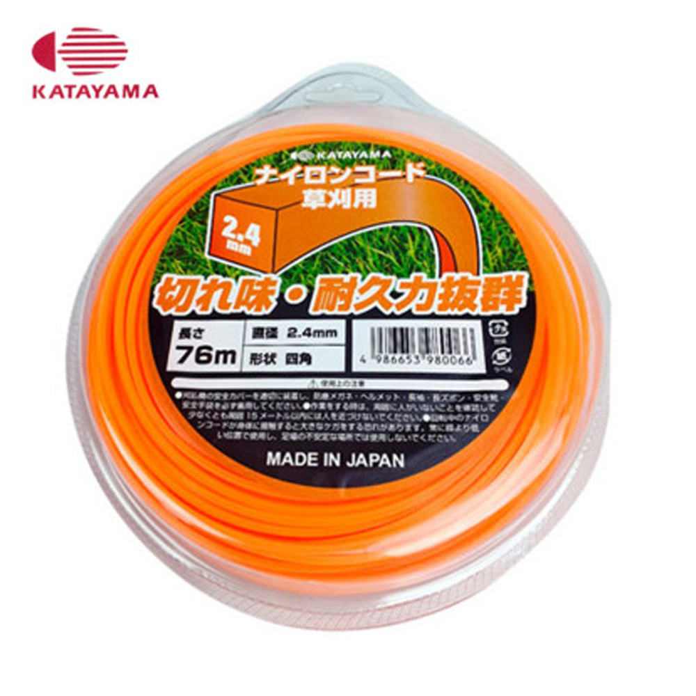 카타야마 예초기 끈 2.4mm x 76M  사각날 KN-4-76 예초기 줄날 일본산 나일론줄 줄날 제초 12,970원
