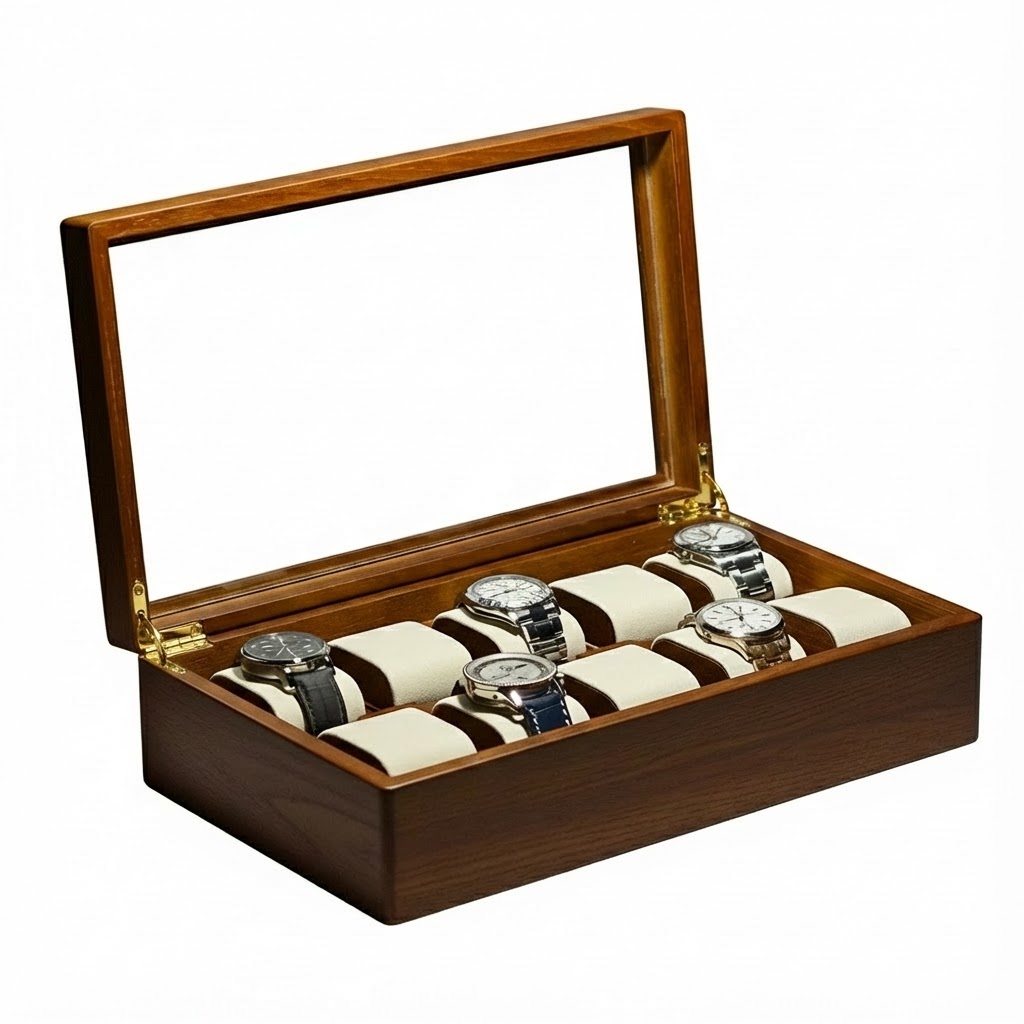 헤리티지원 원목 시계보관함 케이스 10구 프리미엄 통원목 수작업 방식 소량 생산 제품 178,000원