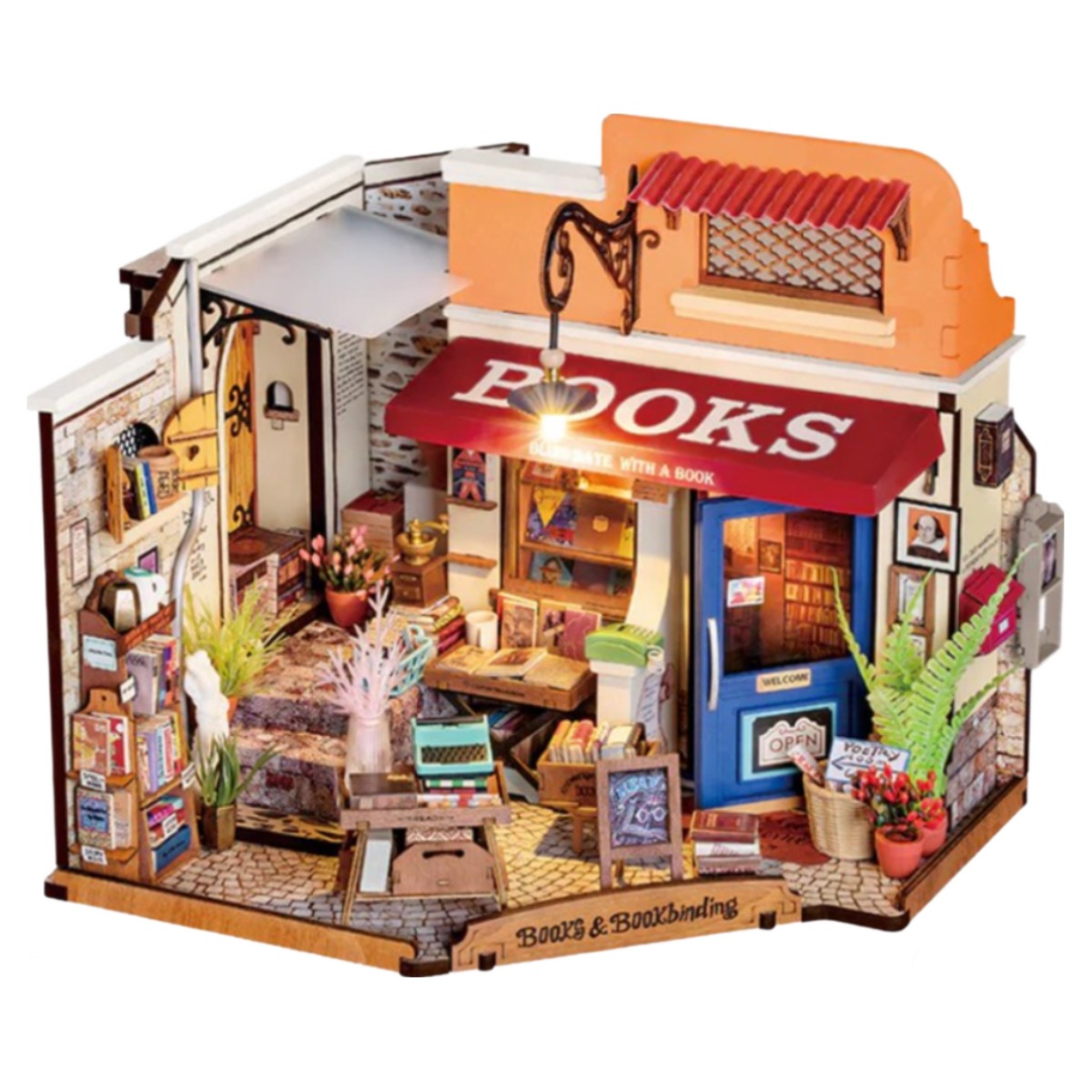 옥탑방어른이 DIY 미니어처 하우스 만들기 골목길서점 아크릴세트 OCRT02, 1개 52,800원