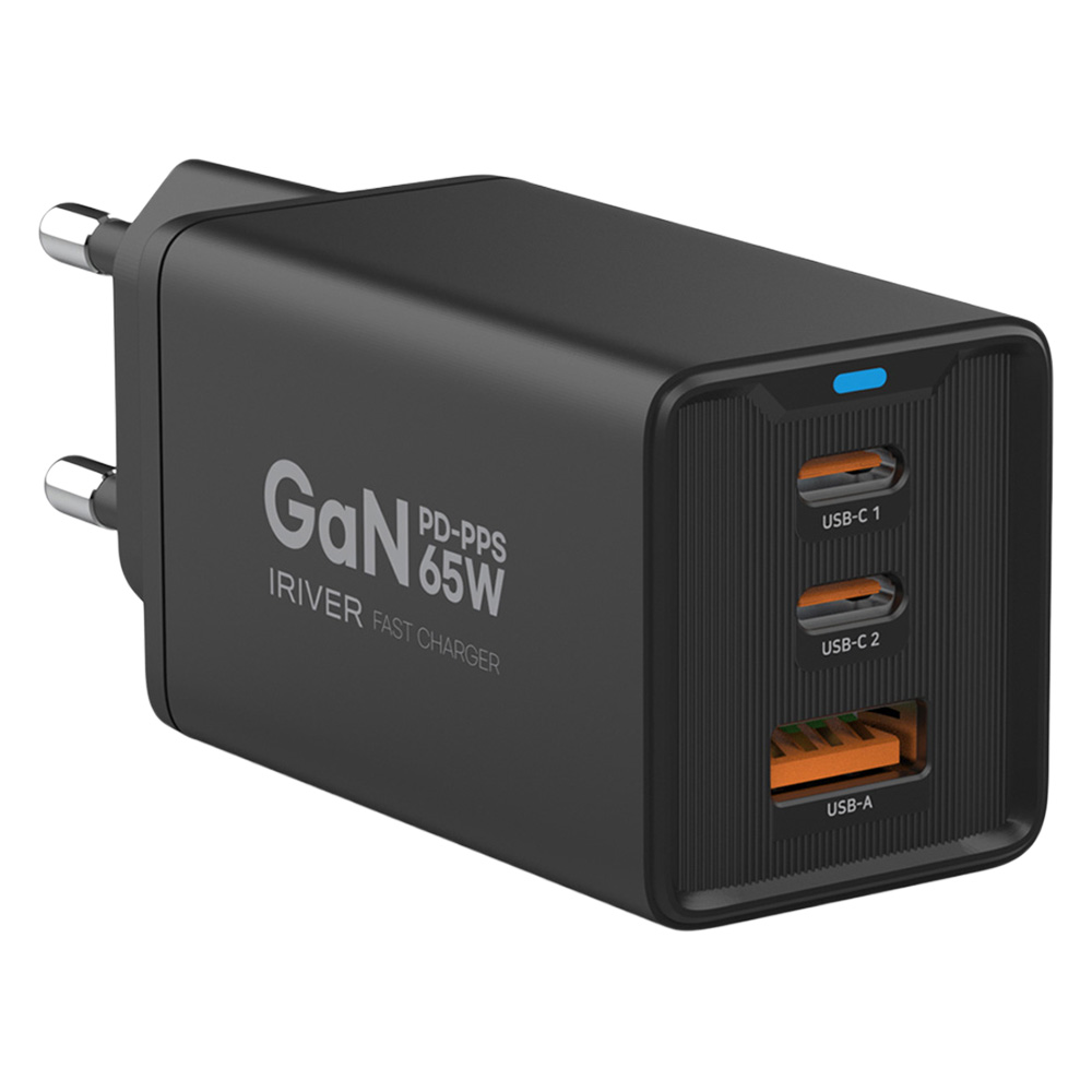 아이리버 65W 3포트 초고속 충전기 IHA-P65ACC, 블랙, 1개 25,900원