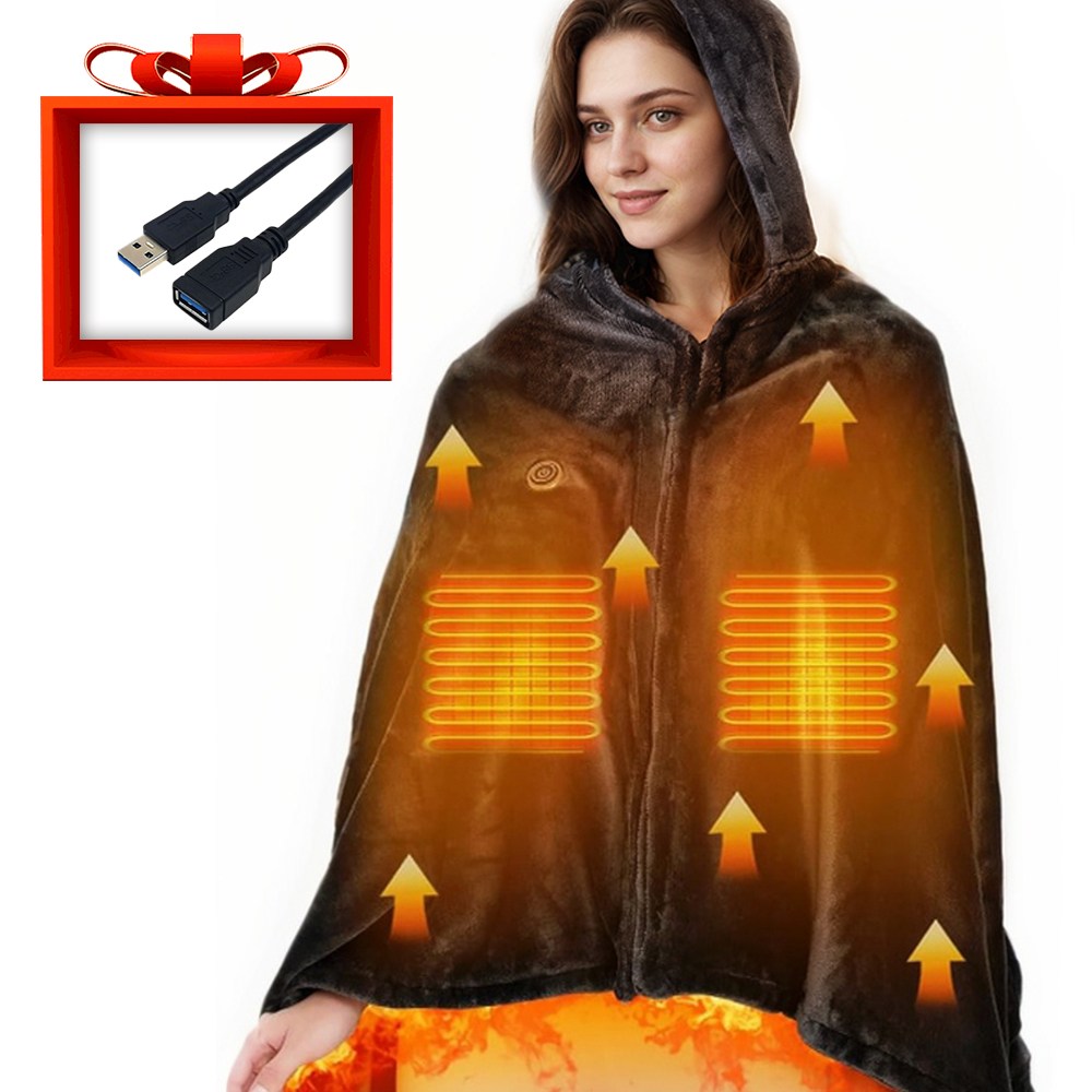 스마일 9구역 USB 전기무릎담요 1인용 모자달린 온열담요 3단조절  담요 1m연장선 워셔블 원적외선 다용도 캠핑 차박 사무실150*85cm,그레이 32,800원