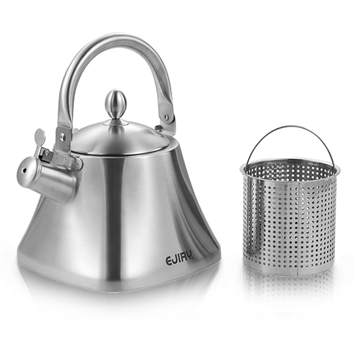 에지리 인덕션 스텐 휘슬 주전자 + 거름망, 3L, 스텐 89,900원