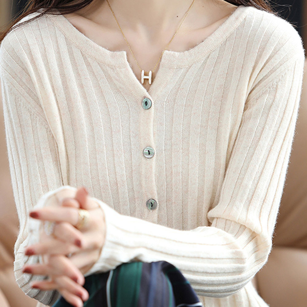 에리페 여성용 네리크 블렌 골지 가디건 21,900원