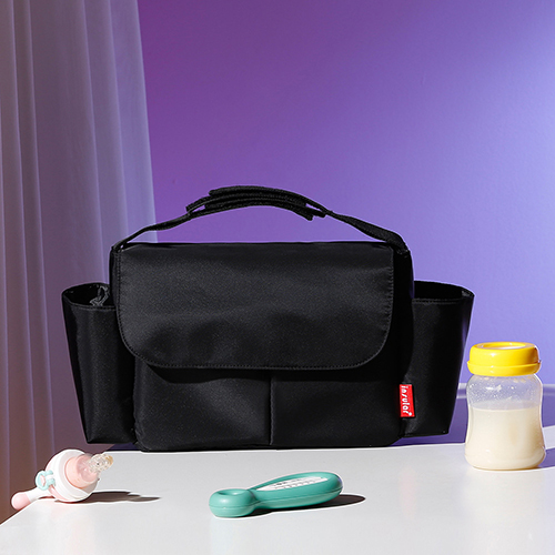 insular 정품 유모차 걸이형 베이직 다용도 가방, 블랙, 핸디형 12,500원