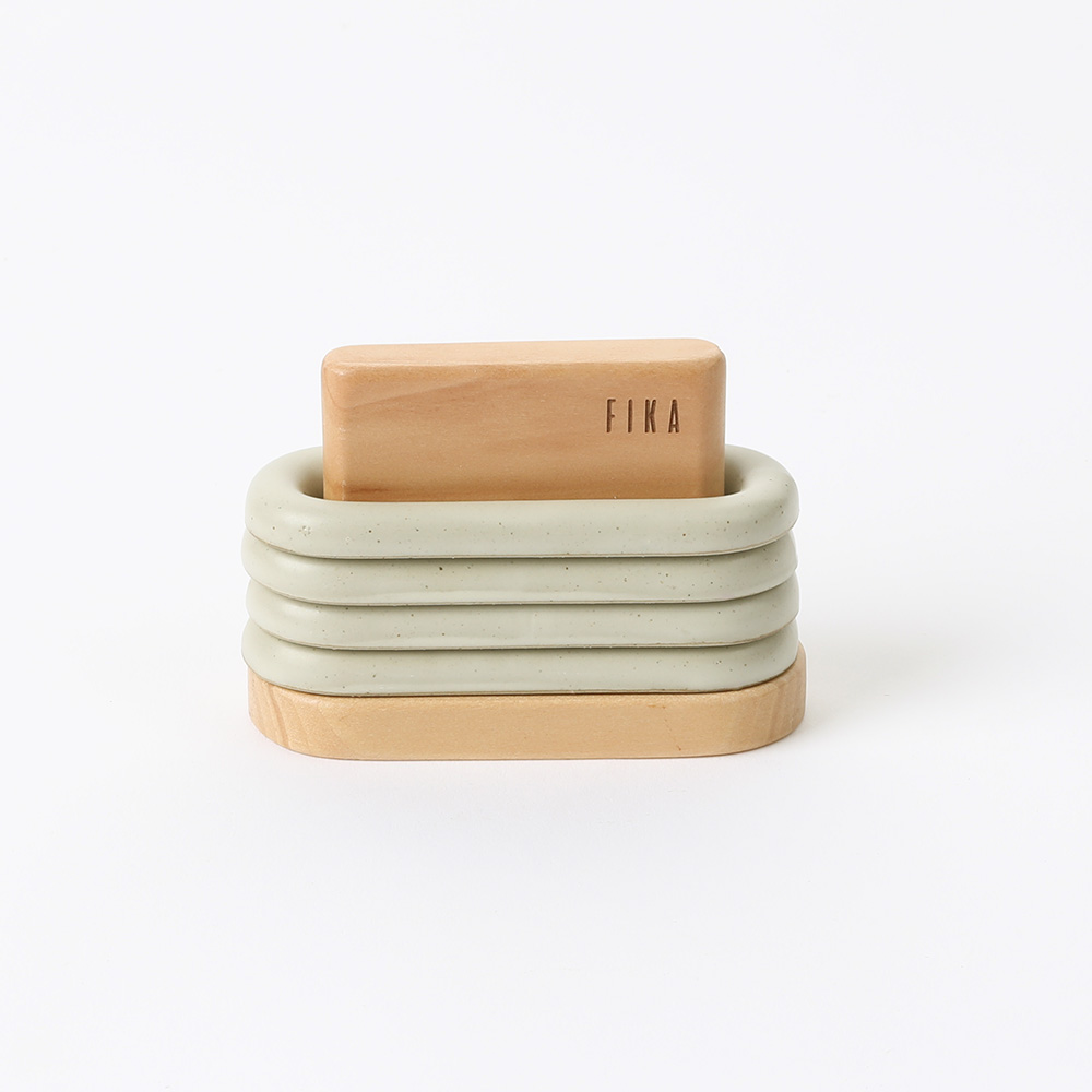 네오플램피카 도자기 세라믹 수저받침 4p + 우드 거치대 세트 22,300원