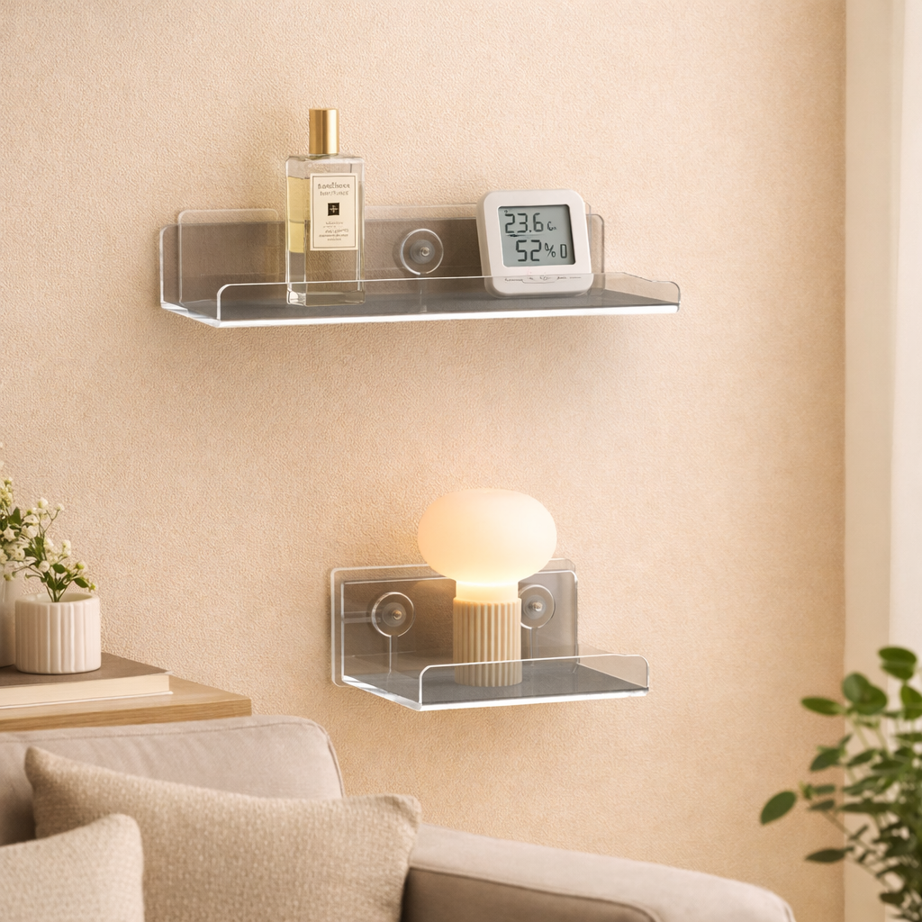 에브라잇 무타공 투명 다용도 벽선반 6,900원