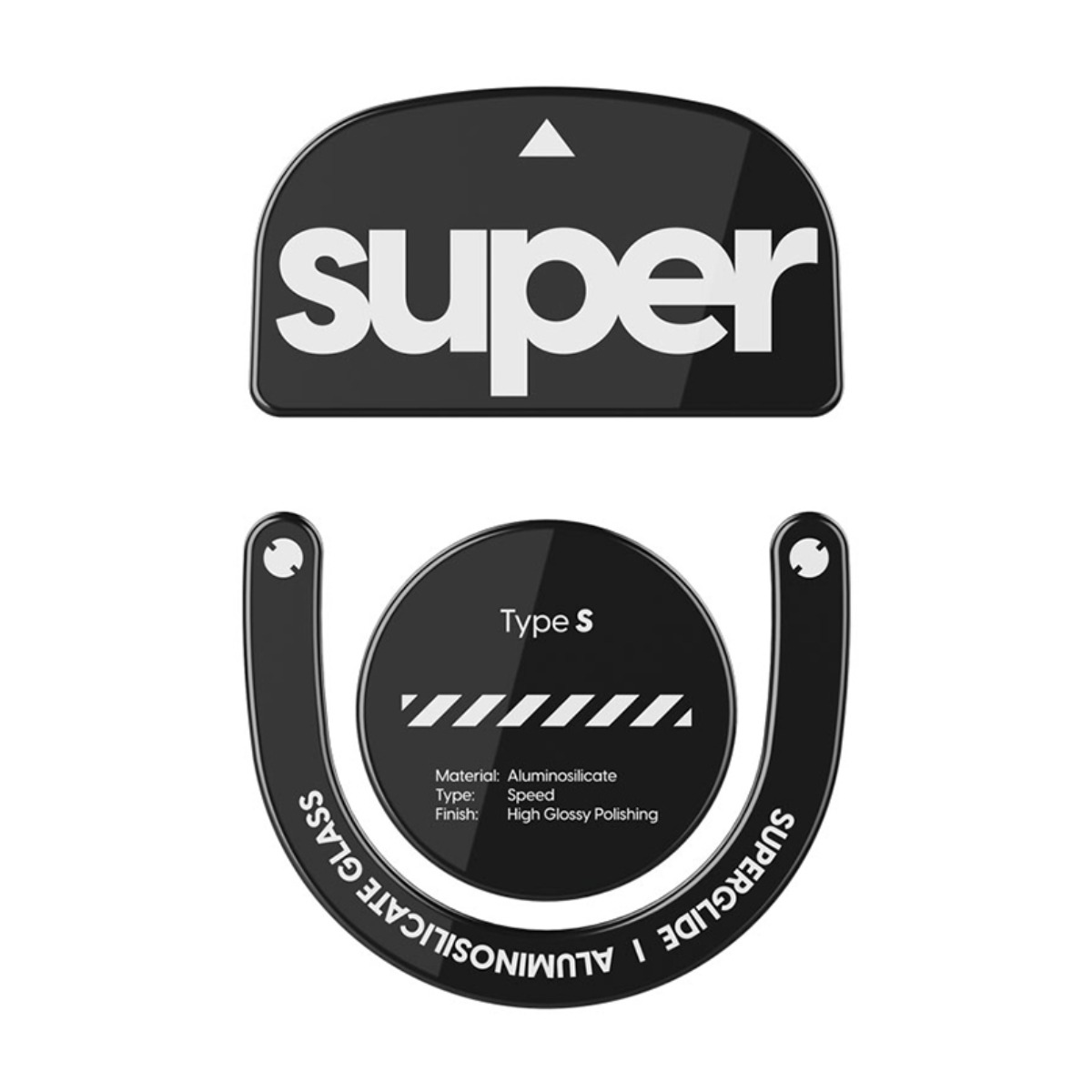 펄사 로지텍 GPRO X 슈퍼라이트2 전용 슈퍼글라이드 글라스 마우스 피트 Type-S 유광, 블랙, LGS2GB 24,800원