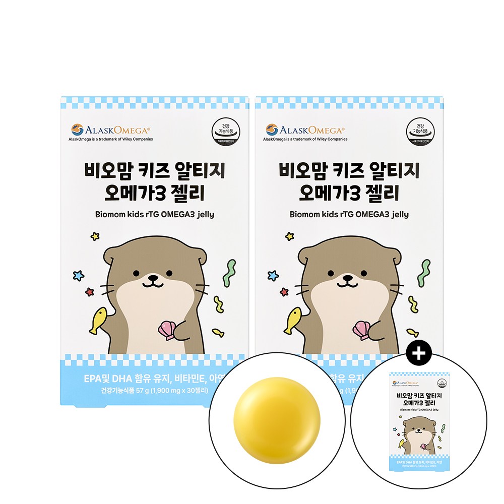 비오맘 키즈 알티지 오메가3 젤리 2+1box(45일분), 1.9g, 90정, 3박스 108,000원
