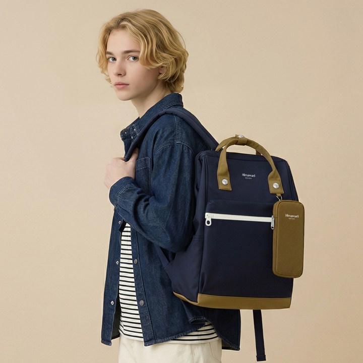 히마와리 초등학생 책가방 노트북 핸드폰 가방 백팩 No.1027, 네이비브라운 59,900원