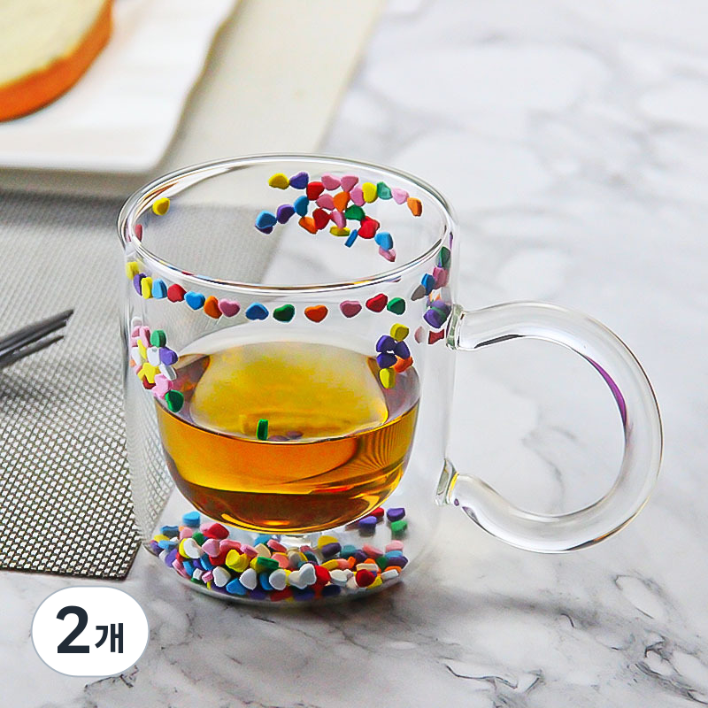 탱이하우스 이중 내열유리 머그컵 15,790원