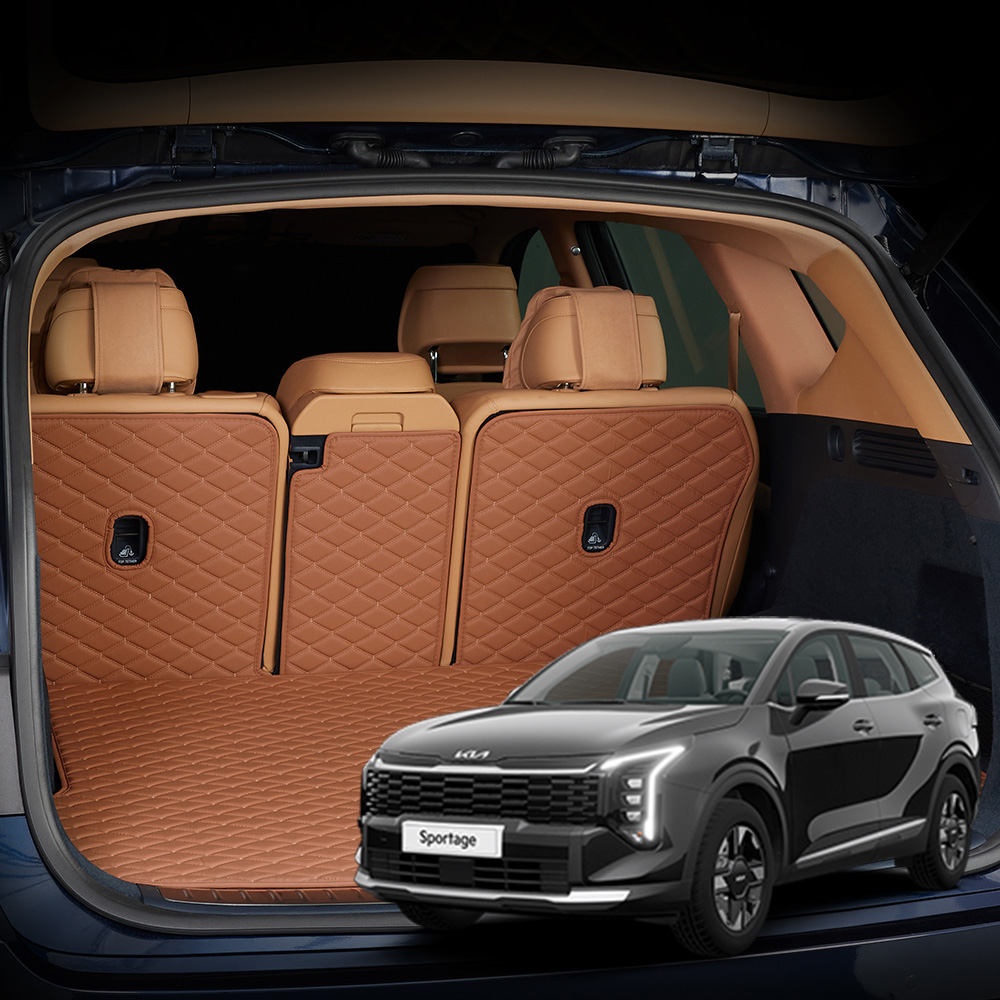 메이튼 차량 순정형 제뉴인 더블 퀼팅 트렁크매트 일체형, 기아 스포티지 NQ5 페이스리프트 휘발유 (24년12월~/스피커없음), 브라운 41,500원