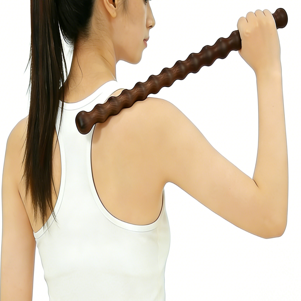 HJM 우드 전신 마사지 안마 스틱, BR01_M, 1개 14,000원