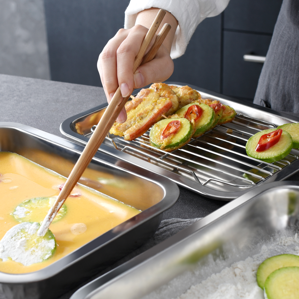 바겐슈타이거 연마제 없는 스텐 사각 트레이 세트 깊은형 15,900원