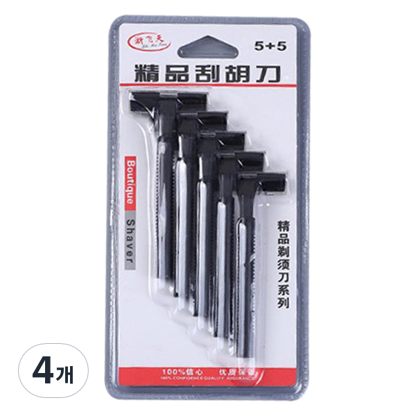 비즈온 남성용 여행용 1회용 면도기, 4개, 5개입 40,000원