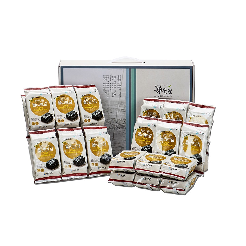 해울림 광천김 선물세트 1호 선물 감사 부모님, 단품 27,900원