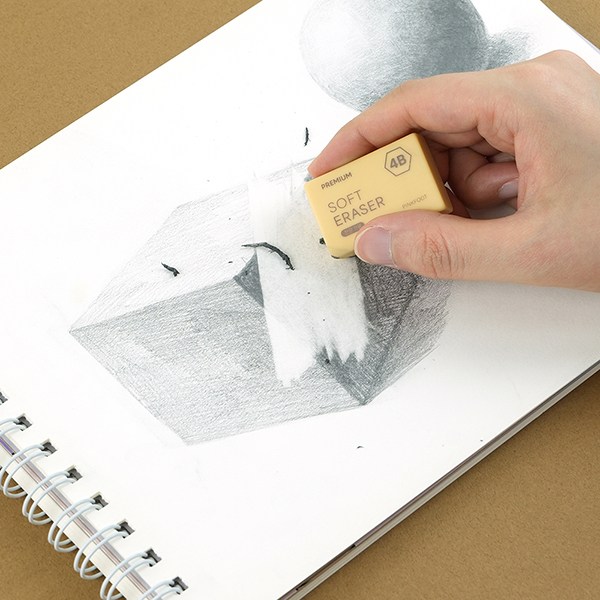 핑크풋 프리미엄 잘지워지는 4B 지우개, 단품 400원