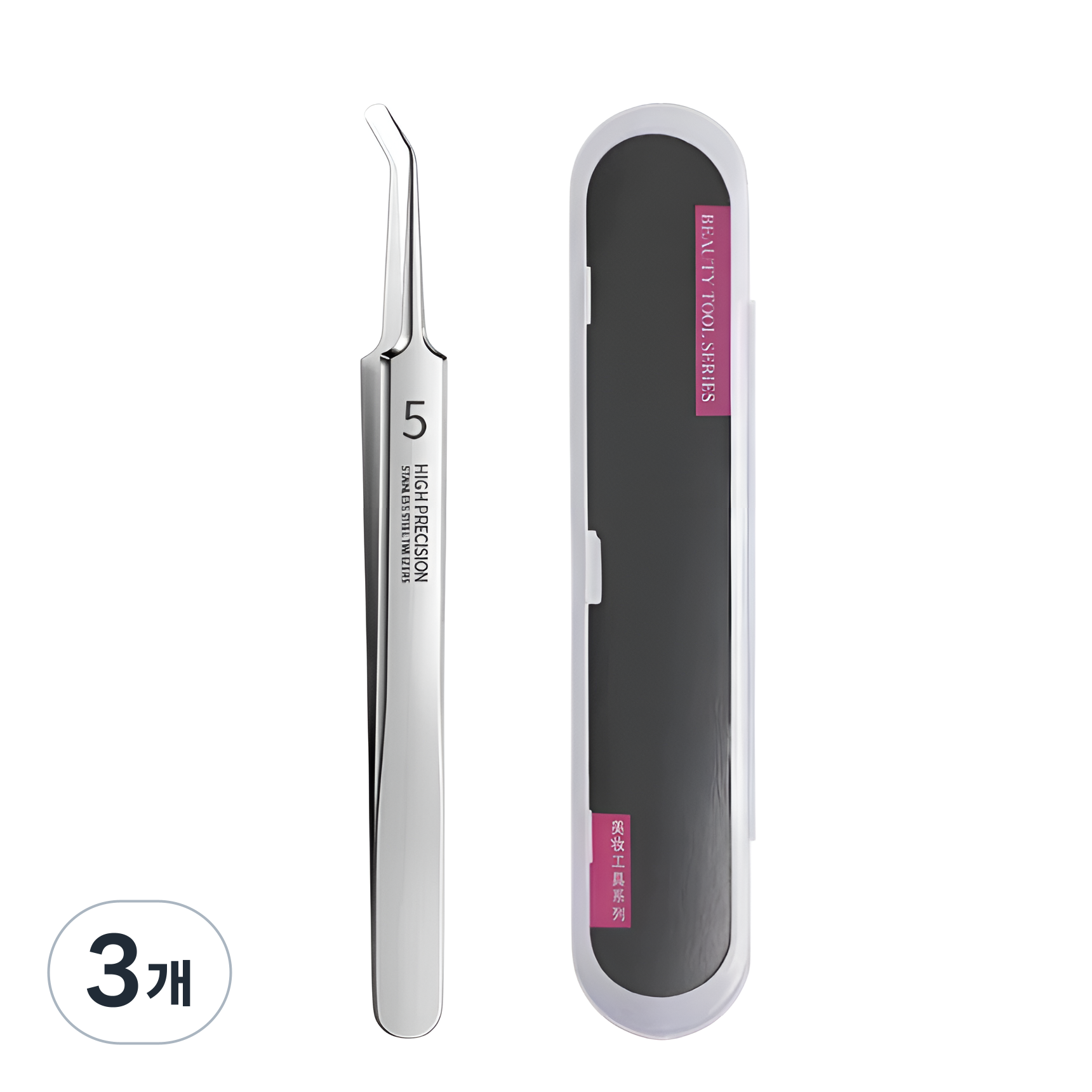 바라츠 정밀 피지 핀셋 블랙헤드 잡티 제거기, 3개, 꺽임자핀셋 24,000원