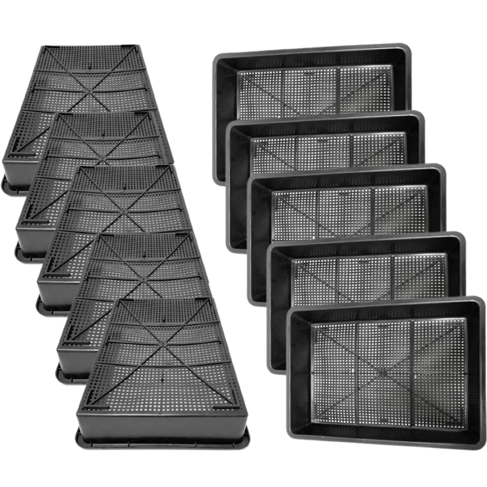 화분월드 저면관수 화분 초화 삽목상자, 흑색, 10개 43,100원