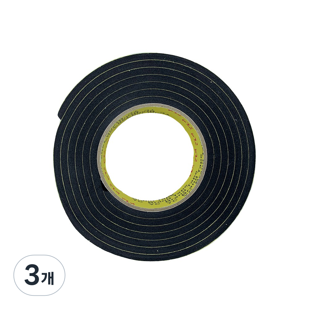 EVA 단면 흑색 스펀지테이프 폭50mmx두께5mm길이2M, 3개 29,200원