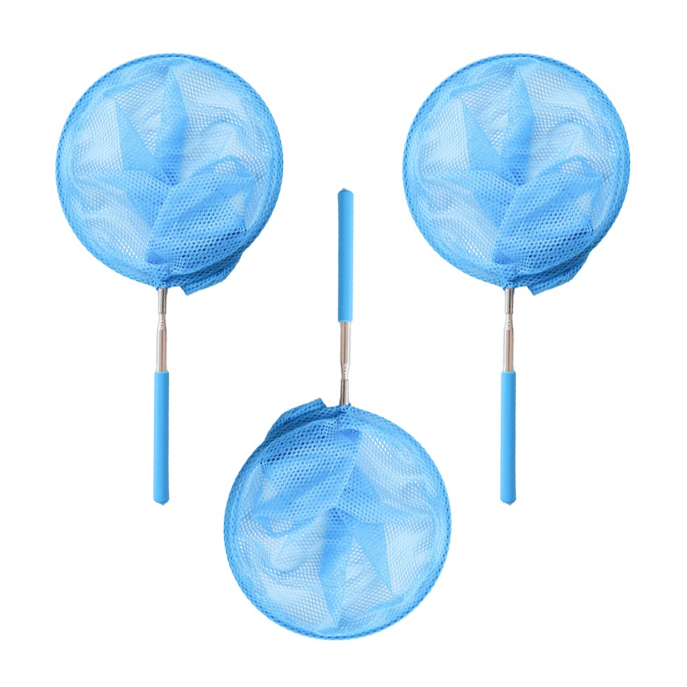 (당일발송) 이지유 길이조절 곤충 채집 잠자리채 블루 접이식, 3개 7,800원