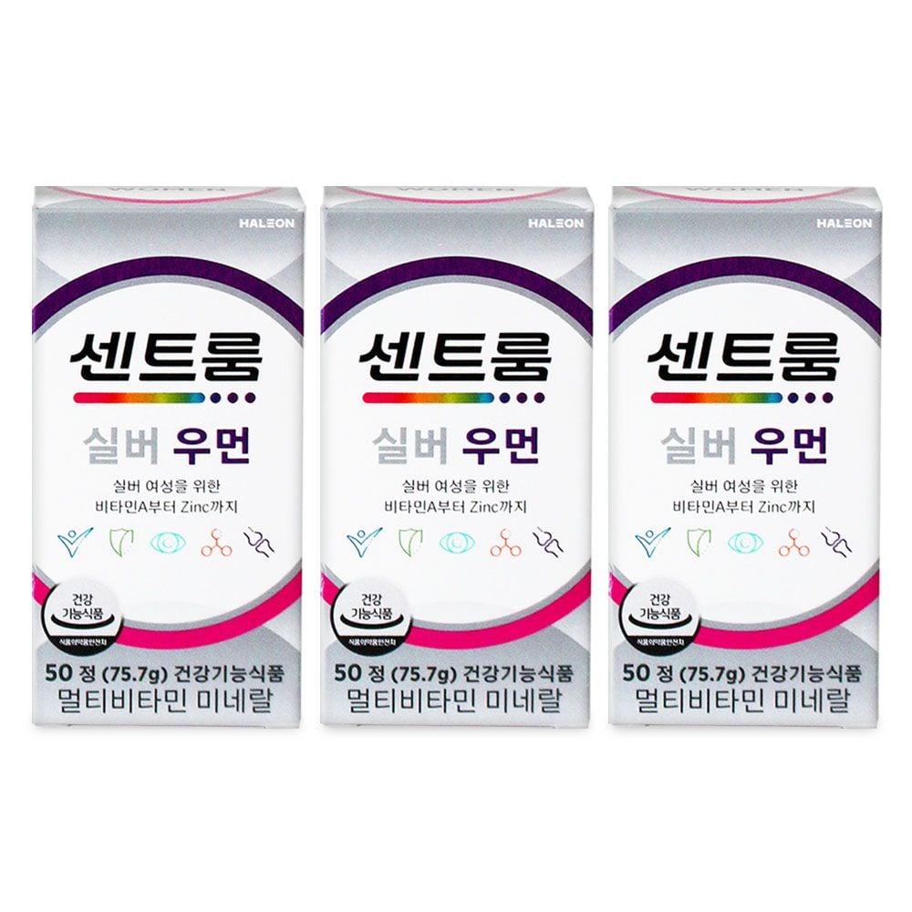 센트룸 실버 우먼 멀티비타민 미네랄 50정 3개 jon+57655MC, 50정 162,160원