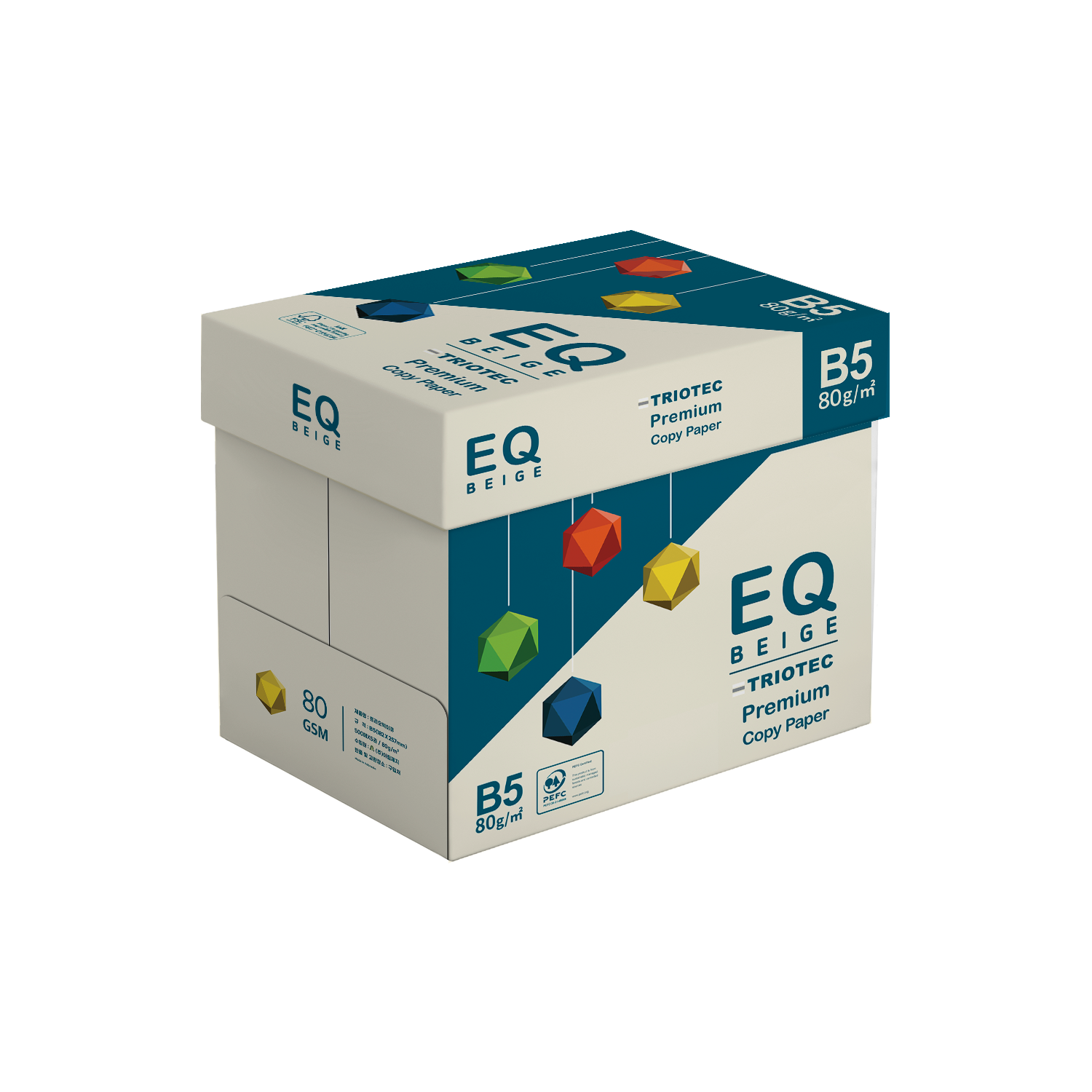 이큐베이지 EQ Beige 80g B5 용지 미색, 2500개, B5 21,500원