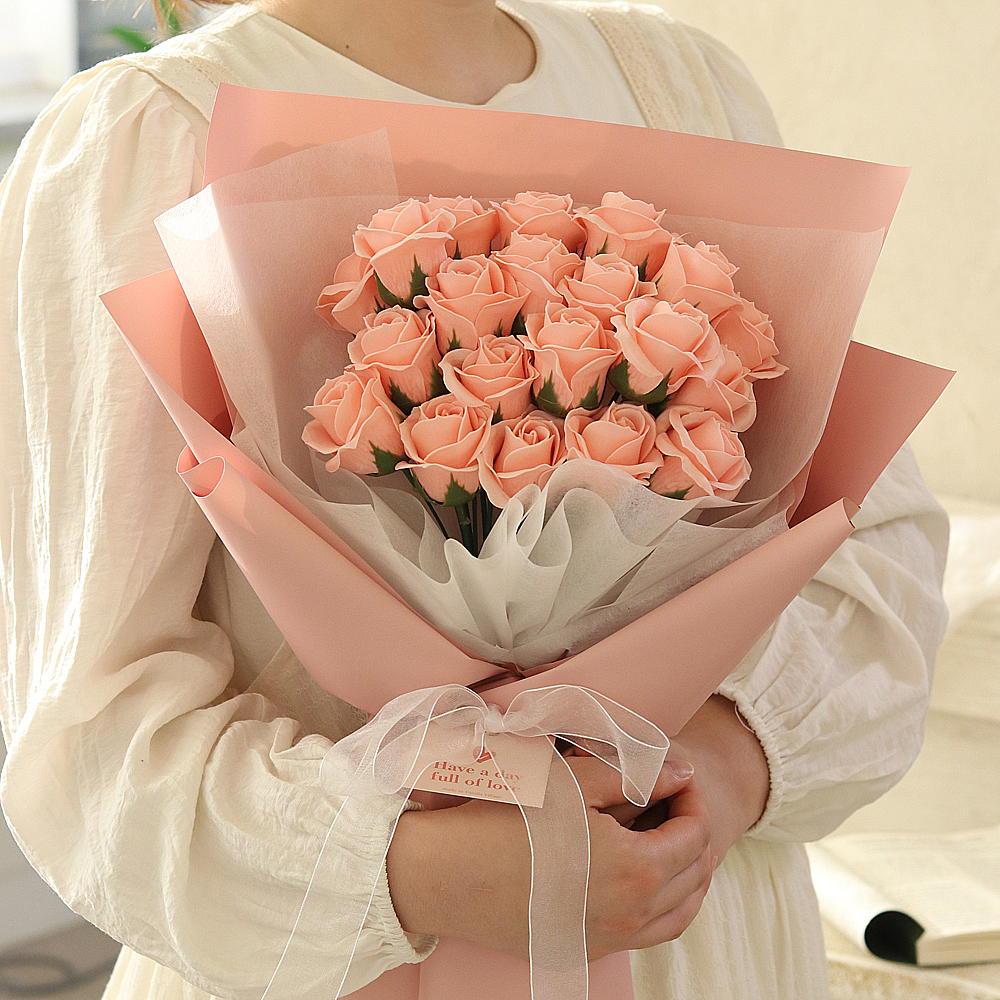 센트바스켓 로즈 20송이 비누꽃다발 23,400원