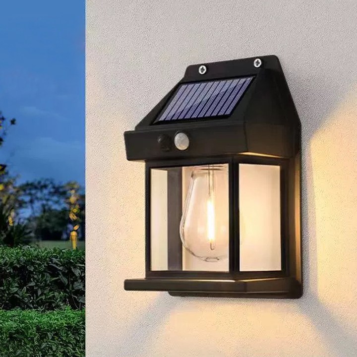 태양광조명 led 조명 야외등 센서등 정원등 태양열 실외 벽등 벽부등 teammaker, 노란빛 9,900원