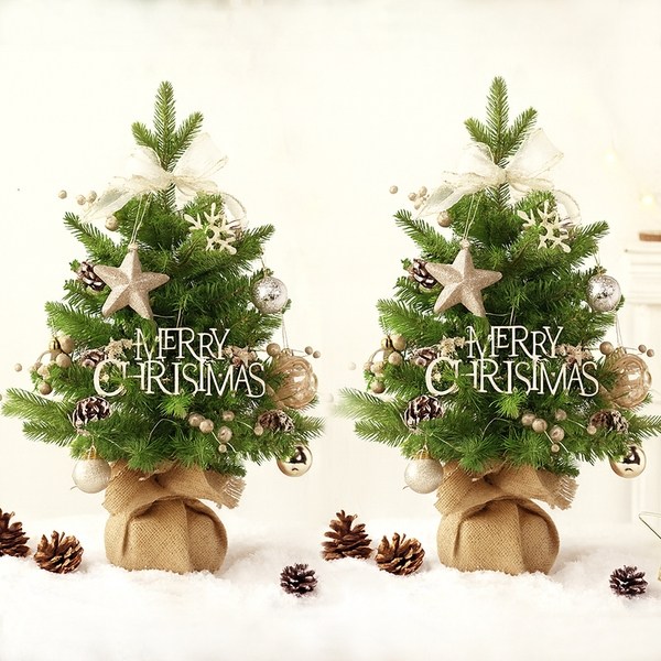 [5시건 당일출고] 1 + 1 북유럽 감성 디자인 프리미엄 LED 미니트리 오르골 풀세트 간편조립, 1.그린+그린 58,900원