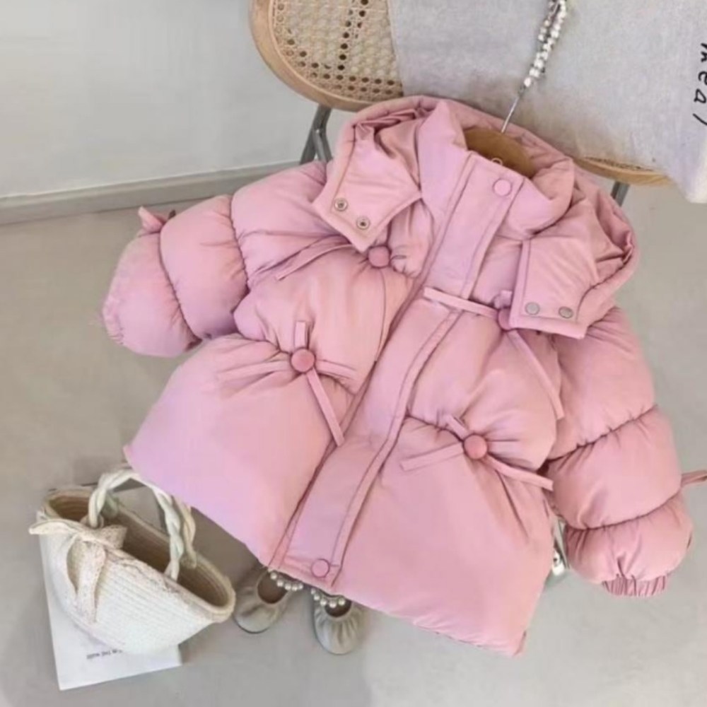 여아점퍼 베이비 핑크 리본 패딩 아우터 겉옷 아기 유아 겨울 여아옷선물 3세 4세 32,000원