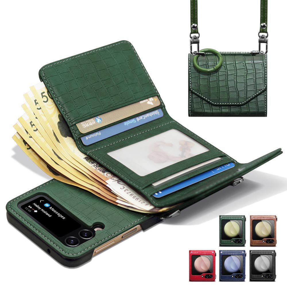 Z플립 7 6 5 4 3 지갑형 대용량 지폐수납, 카드4장 수납 손목, 롱 스트랩, 핑거링, 힌지보호 갤럭시 제트 정품 휴대폰케이스 PU 가죽 삼성 현금 핸드폰 케이스 제이콥스타일 28,300원