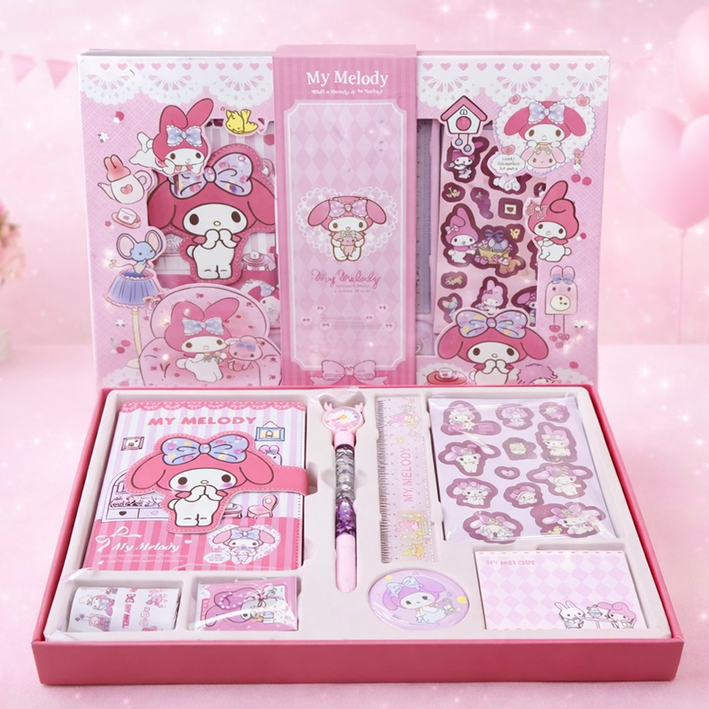 토이토이 산리오 선물용 다이어리 꾸미기 문구세트 선물세트 생일선물, 1세트, 핑크 마이멜로디 17,890원