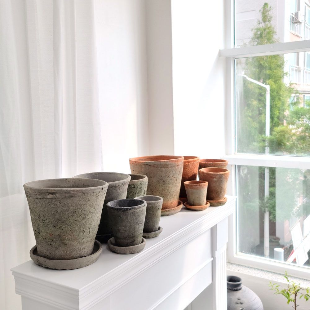 5개셋트 빈티지 천연이끼 고토분 실린더컵, 테라코타, 1개 133,330원