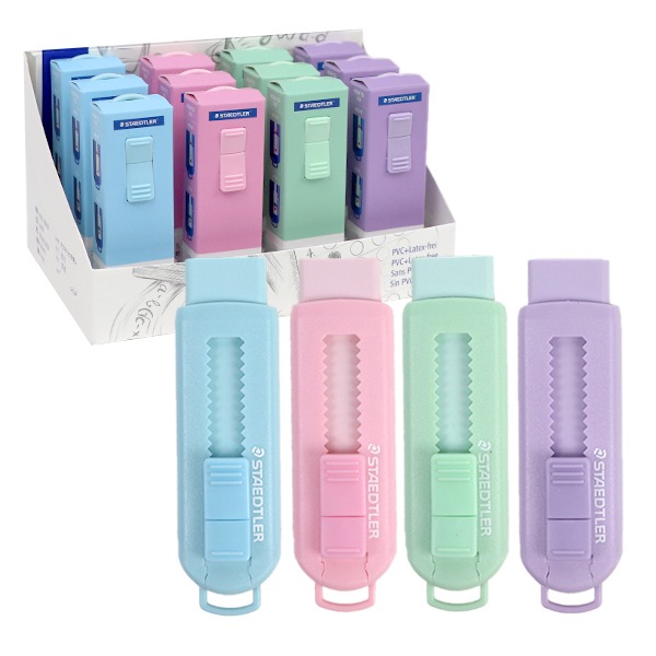 (스테들러) 슬라이딩 지우개 525 PS1P-2 12개입X1갑 파스텔 28,800원