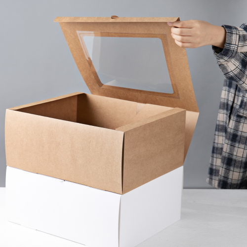 투명창 큰 선물상자 원터치 접이식 낱장판매 포장 선물박스 35x30x15, 1개, 화이트 3,200원