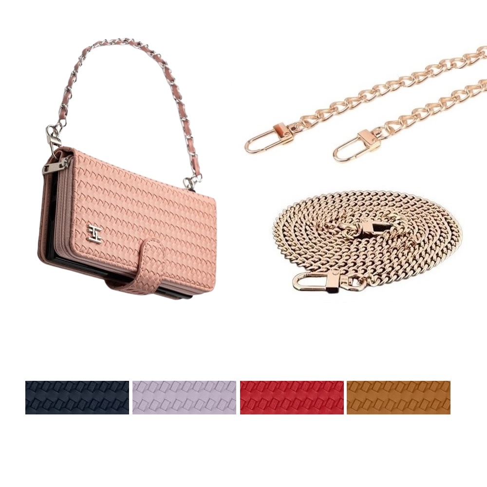 갤럭시 S25울트라 케이스 SM-S938N 가죽 뉴랑떼즈 (메쉴리즘) (지퍼) 매틉패턴 (손목 스트랩 줄 + 올체인 목걸이) 세트 카드 지폐 수납 포켓 지갑 31,900원