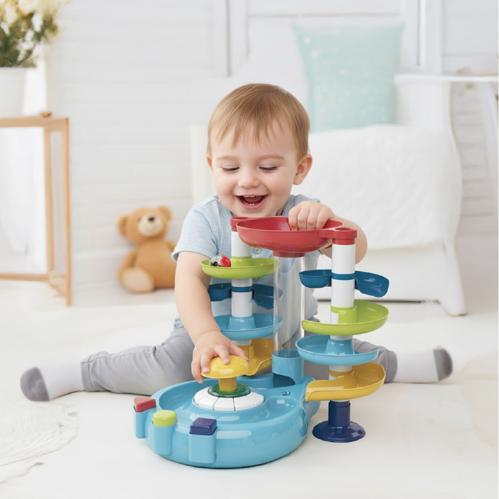 베네베네 유아 아기 공놀이 스파이럴 타워 장난감 푸쉬 팝 타워, 1개, 본품 30,100원