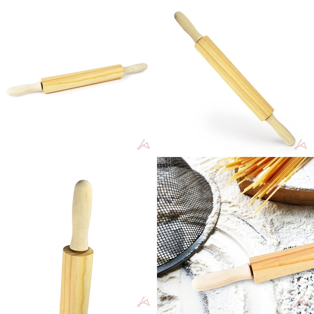 천연 원목 회전식 밀대 제빵용 반죽밀대 빵 만들기 도구 주방용품 4,200원