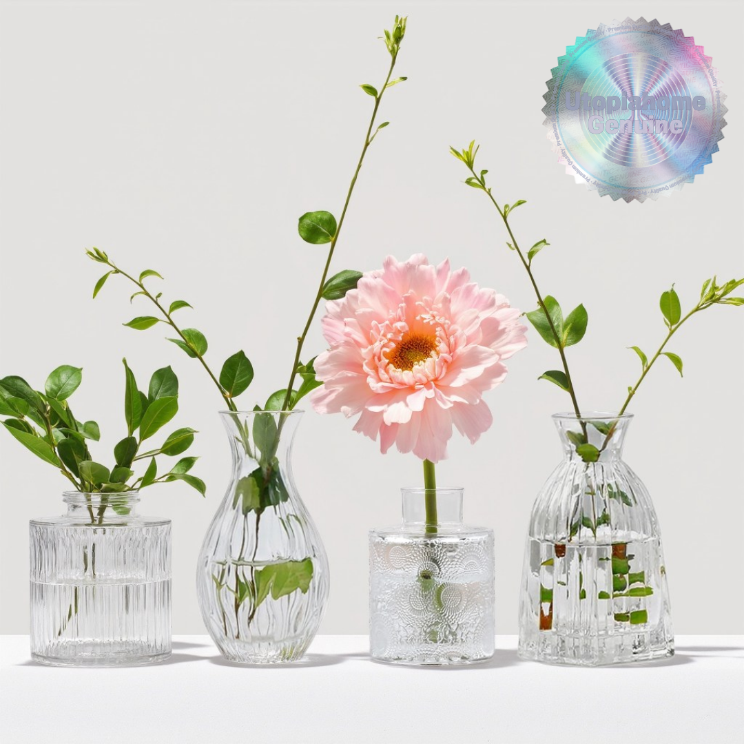 유토피아홈 미니 화병 꽃 유리 인테리어, 크리스탈 14,800원