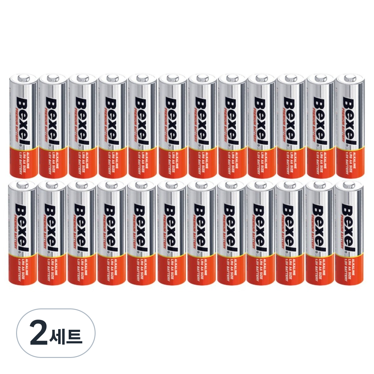 벡셀 알카라인 건전지 AA 24알, 2세트, 24개입, 현재가 15,900원