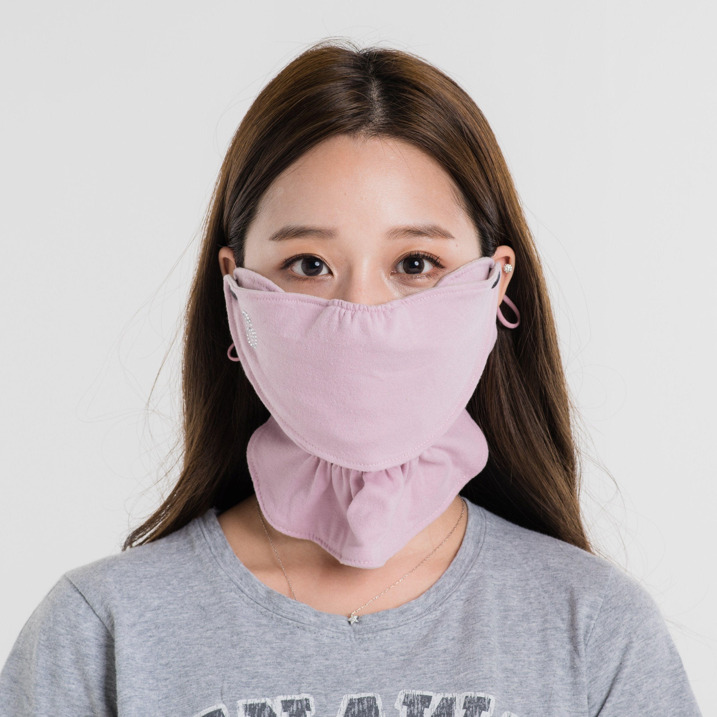 휴스토니 방한 여성골프마스크 자외선차단 기모 운동 자전거 겨울 극세사C5 국산 23,100원