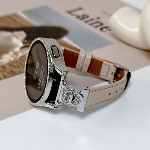 갤럭시워치 20mm 호환 하트 커넥터 큐빅 스트랩 여성 시계줄 26,900원