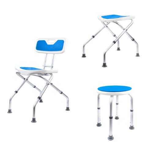 노인 장애인 목욕 접이식 의자 어르신 환자 샤워 욕실 화장실 등받이 간병용품 할머니 할아버지, 1개 46,300원