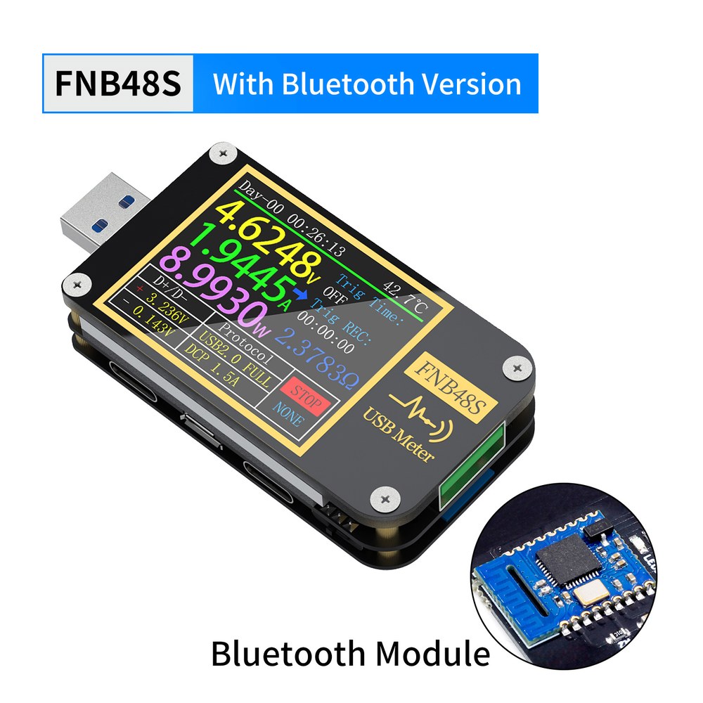 전압계 FNB48P 테스터 0 FNB48S 충전 QC4 PPS FNB38 2 프로토콜 28V 고속 3 PD3 1 FNIRSI 전류계 USB FNB58 테스트 용량 67,000원