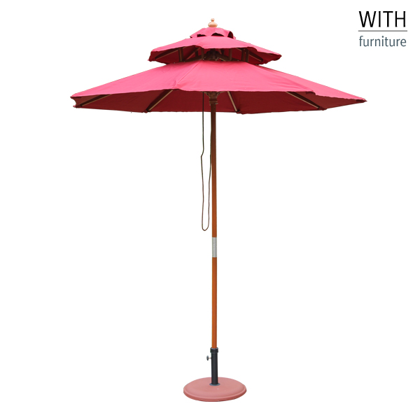 썬파라솔 목제2단 2100 받침대별도 야외 정원 59,000원