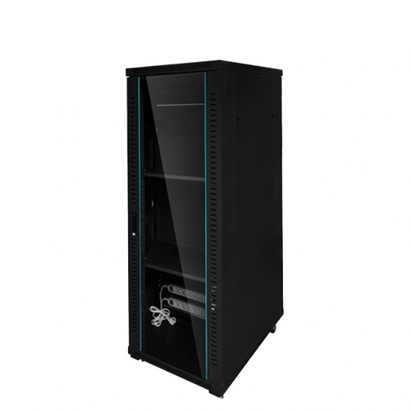 랜스타 42U 허브랙 2000x800x600 통신랙 LS-2000HB 검정 선반 2개 멀티탭(6구) 2개 610,000원