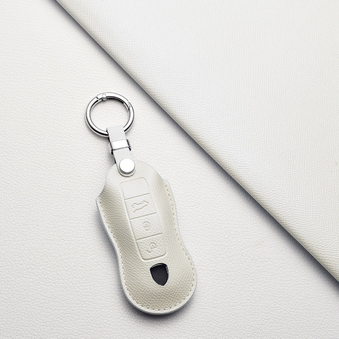 포르쉐 핸드그립 키커버 케이스 - 방스크래치 내마모성 / 마칸Macan, 카이엔Cayenne, 파나메라Panamera, 718 박스터Boxster, 카이맨Cayman, 911, 포르쉐 A 타입(구형), 아이보리 19,900원