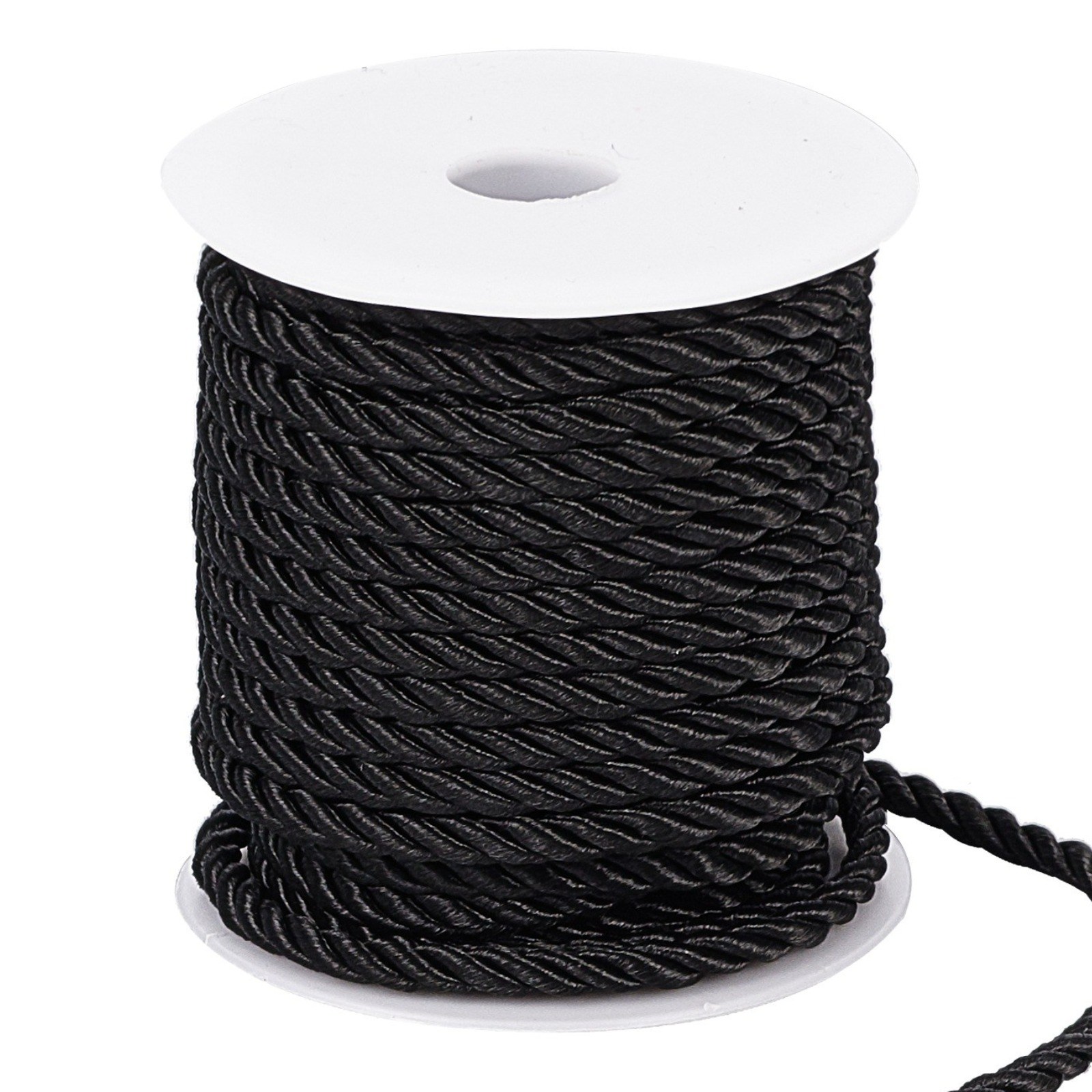 5mm 3줄 폴리에스터 코드 DIY 장신구 액세서리 끈 18m 롤 스풀 포함 9,200원